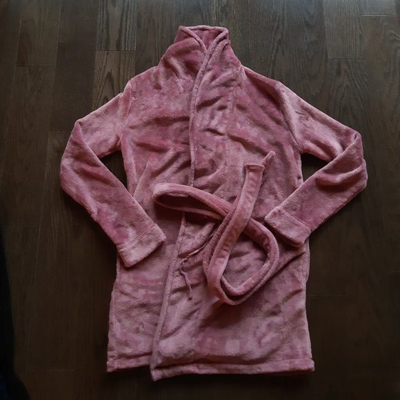 La senza dusty rose pink short bath robe - Picture 2 of 3